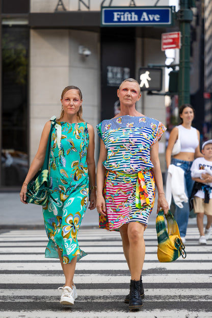 Turquoise floral dress