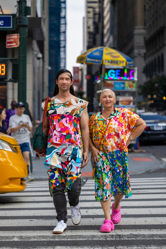 Flowers oversized dress