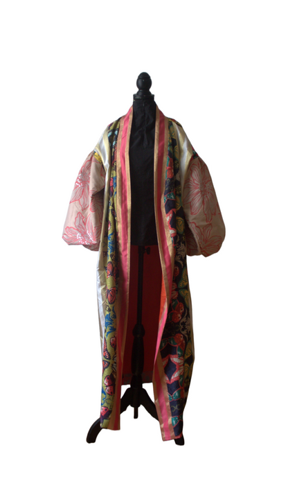 Puff Sleeves Long Butterfly Kimono