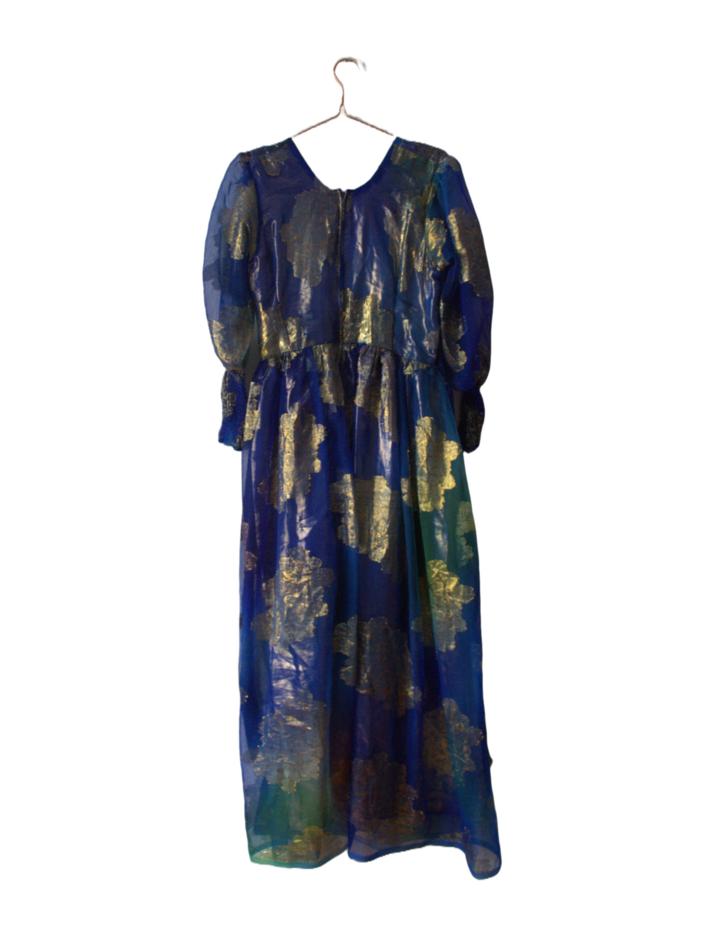 Holographic Golden Blue Dress