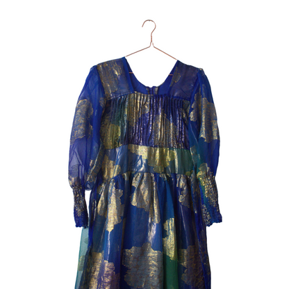 Holographic Golden Blue Dress