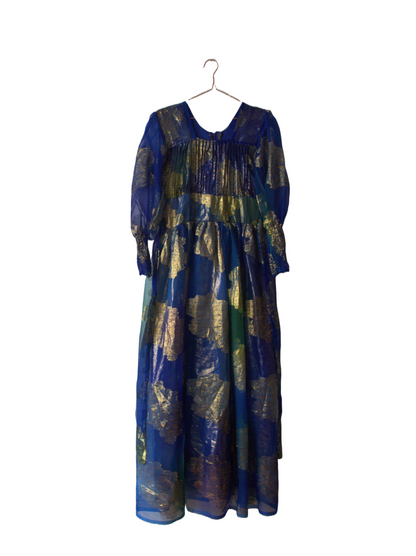 Holographic Golden Blue Dress