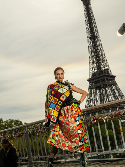 Chanel leftovers crochet blanket top - PAULINA'S FRIENDS