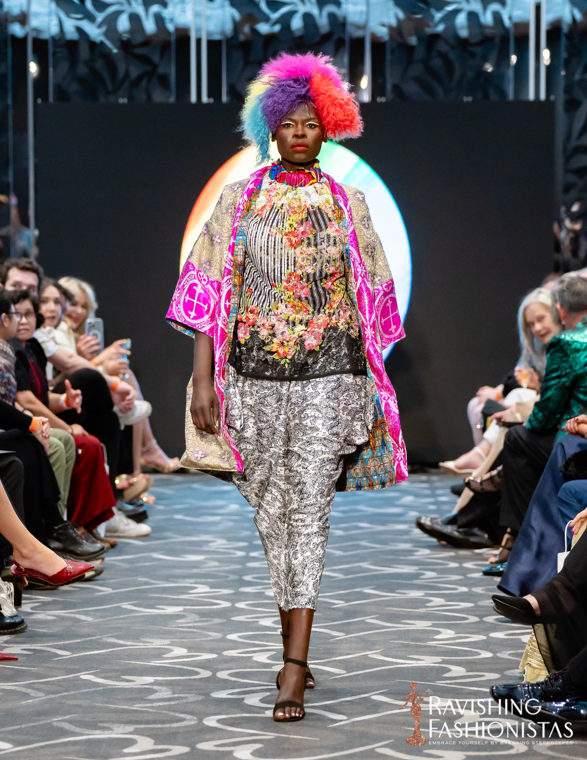 stripes flowers lace top - PAULINA'S FRIENDS