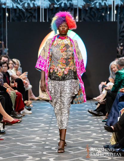 stripes flowers lace top - PAULINA'S FRIENDS