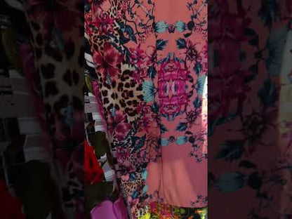 Animal print & flowers dress