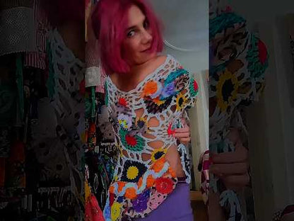 Deconstructed crochet top