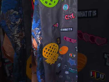 Crazy patches kimono