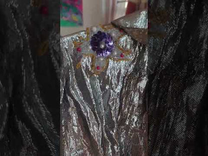 Silver glamour long dress