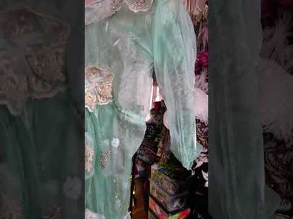 Turquoise angels dress