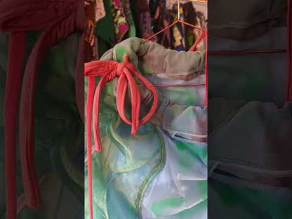 Asymmetrical techno skirt