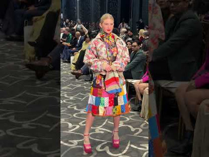 Patchwork skirt short