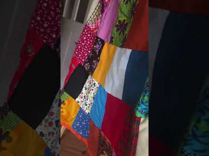 Patchwork skirt short