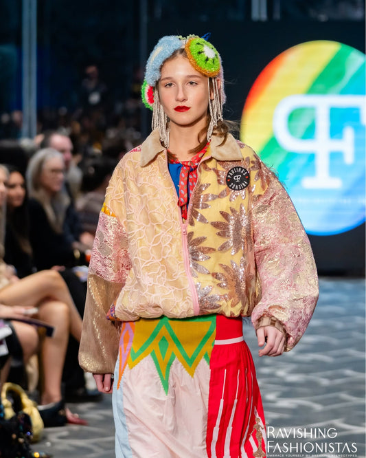 Playful geommetrical skirt