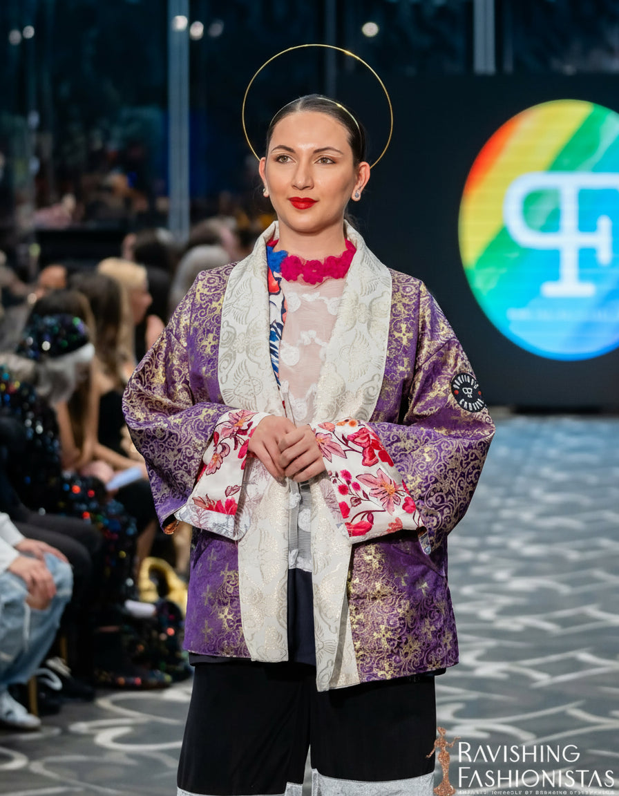 Celestial chants kimono