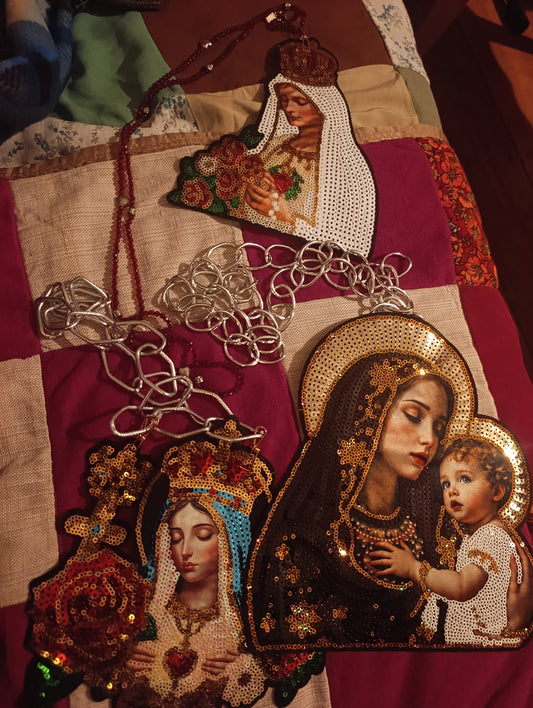 3 Madonnas necklaces