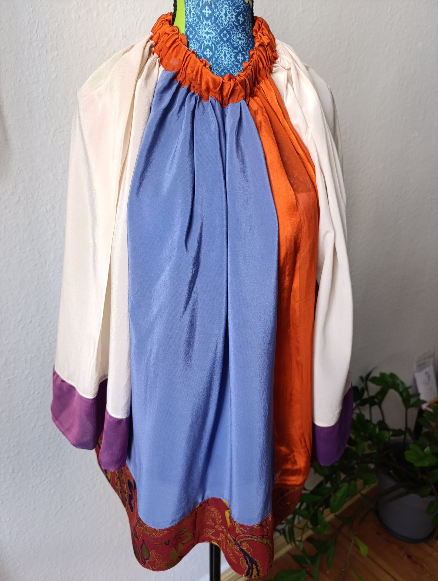 Blue orange purple silk dream