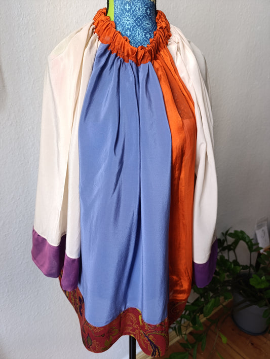 Blue orange purple silk dream